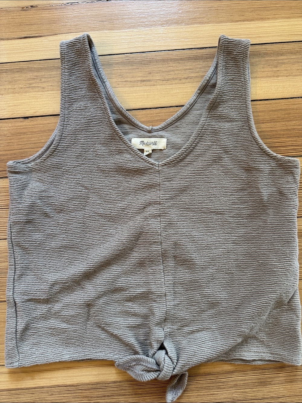Madewell Ribbed Tie-Front Tank